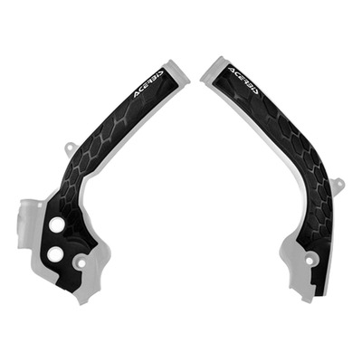 Protections de Cadre ACERBIS X-GRIP Blanc / Noir - KTM EXC / EXCF 17-19