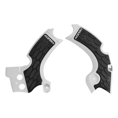 Protections de Cadre ACERBIS X-GRIP Blanc / Noir – Kawasaki 250 KXF 15-20