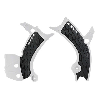 Protections de Cadre ACERBIS X-GRIP Blanc / Noir - Yamaha 450 YZF 18-22