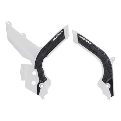 Protections de Cadre ACERBIS X-GRIP Blanc / Noir – KTM EXC / EXCF 20-23
