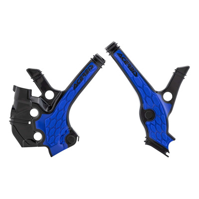 Protections de Cadre ACERBIS X-GRIP Noir / Bleu – Yamaha 65 YZ 18-25