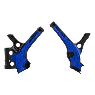 Protections de Cadre ACERBIS X-GRIP Noir / Bleu – Yamaha 85 YZ 19-21