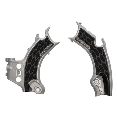 Protections de Cadre ACERBIS X-GRIP Noir / Gris – Honda 450 CRF-R 21-24