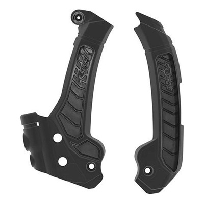 Protections de Cadre Rtech Bi-Matière Noir pour Husqvarna TC/FC 23-24