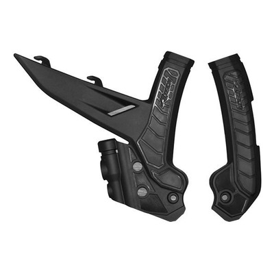 Protections de Cadre Rtech Bi-Matière Noir pour KTM SX/SXF 23-24