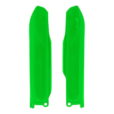 Protections de Fourches RTECH en Plastique Vert Fluo pour Kawasaki 250 KXF 17-24