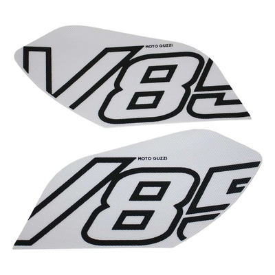 Protections latérales de réservoir d'essence blanc d'origine 2S002317 Moto Guzzi V85TT 850 2024-