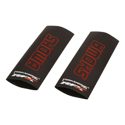 Protections Supérieures de Fourche RFX Race Polymère Renforcé Logo SHOWA Rouge Universel dès 125cc