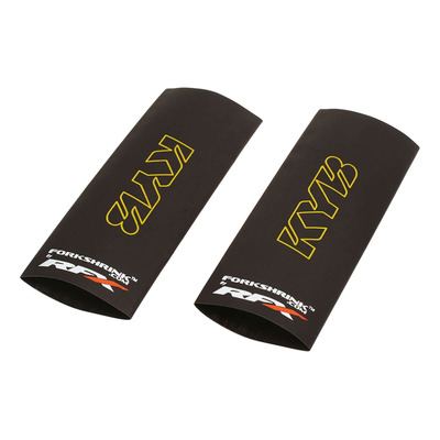 Protections Supérieures de Fourche RFX Race Polymère Renforcé Logo KAYABA Jaune Universel dès 125cc