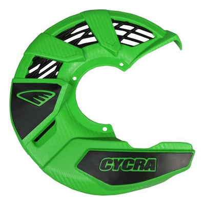 Protège disque de frein avant sans support Cycra Vert/Noir