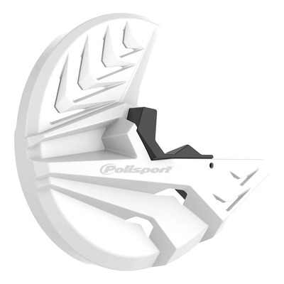 Protège Disque et Protections de Pieds de Fourche POLISPORT Blanc - Honda 250 / 450 CRF-R 10-14