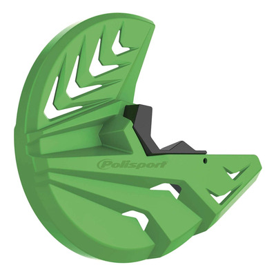 Protège Disque et Protections de Pieds de Fourche POLISPORT Vert - Kawasaki 250 KXF 13-19