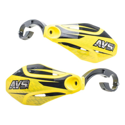 Protège-mains AVS Kit Déco Alu/Plastic jaune & noir