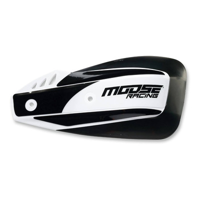 Protège-mains déflecteur noir/blanc Moose Racing repliable