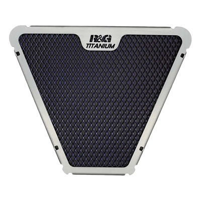 Prtotection de radiateur d'huile noir et titane R&G Ducati Streetfighter V4 20-24