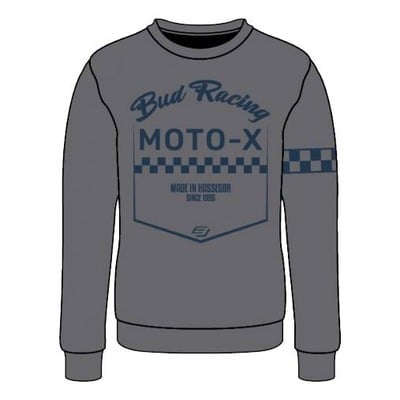 Pull Bud Racing Crewneck Bud Moto X gris