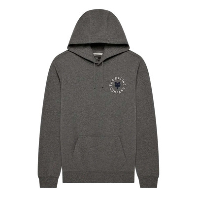 Pull polaire à capuche Fox Racing Beam gris graphite chiné