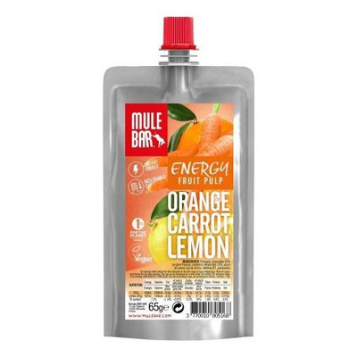 Pulpe de fruit Mulebar Orange, Carotte, Citron 65g (Boite de 10)
