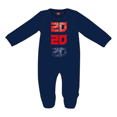 Pyjama bébé Fabio Quartararo Onesie 20 20 20 bleu/rouge