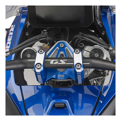 Rehausse de guidon Givi BMW R 1300 GS 24-25 aluminium anodisé bleu
