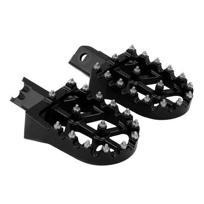Repose-Pieds BUD RACING Aluminium 7075 Anodisé Noir pour Suzuki 250/450 RMZ 10-24