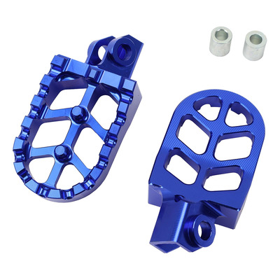 Repose-pieds en aluminium bleu Carenzi - Rieju MRT 50