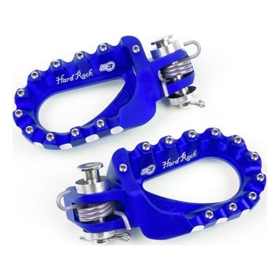 Repose-pieds racing S3 bleu Hard Rock alu pour Enduro