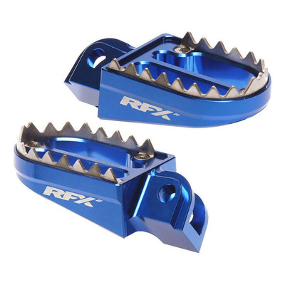 Repose-pieds RFX Pro V2 universel dents vissées - Bleu