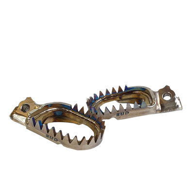 Repose-Pieds Titane Enduro BUD RACING, Type Anti-Boue, pour Kawasaki 250/450 KXF 07-24