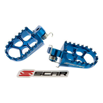 Reposes pieds Scar Evolution bleu pour Husqvarna TC 125 14-15