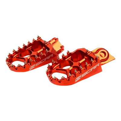 Reposes pieds Scar Evolution orange pour KTM SX 85 03-16