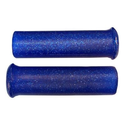 Revêtement de poignées EMGO star fire flake guidon Ø1’’ (25,4mm) bleu paillettes