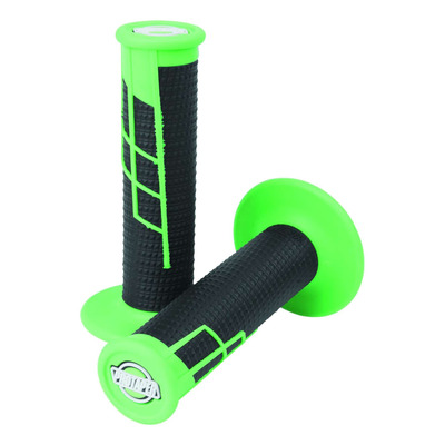 Revêtements de Poignées PROTAPER CLAMP-ON – Semi-Gaufré Lock-On – Vert Fluo / Noir