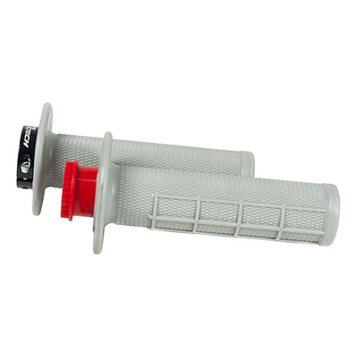 Revêtements de Poignées RTECH R20 Semi-Gaufré Lock-On Gris pour Beta de 125cc à 530cc