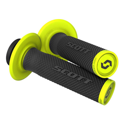 Revêtements de Poignées SCOTT SX II Lock-On Noir / Jaune