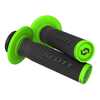 Revêtements de Poignées SCOTT SX II Lock-On Noir / Vert