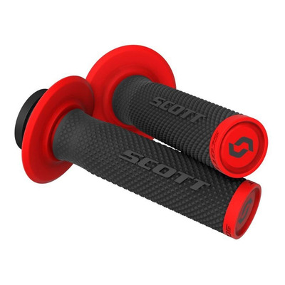 Revêtements de Poignées SCOTT SX II Lock-On Noir / rouge