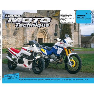 Revue Moto Technique 76 Kawasaki GPZ 500S / Yamaha XTZ 750 S Ténéré