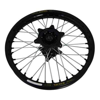 Roue arrière noire moyeu noire Kite Elite MX-EN 1,85’’x19’’ pour Honda CRF 250 R 14-18