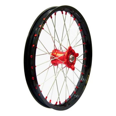 Roue avant noire moyeu orange Kite Elite MX 1,40'' x 17'' KTM 85 SX petites roues 12-21