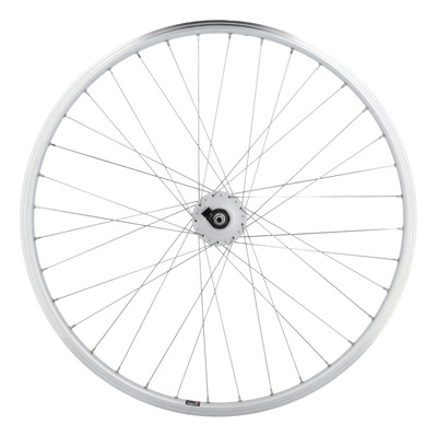 Roue avant VTC 28’’ Velox Mach1 M260 Dynamo Shimano DH-C3000-3 6V V-Brake argent