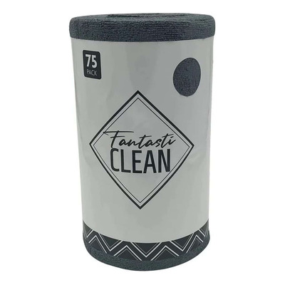 Rouleau de 75 chiffons microfibres prédécoupés Fantasti CLEAN