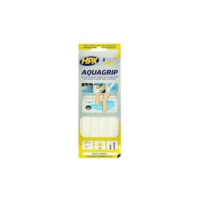 Ruban anti dérapant transparent 20mm x 240mm (8 bandes)