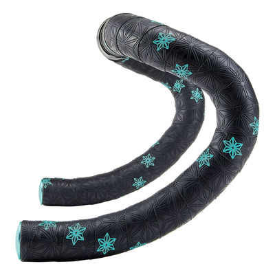 Ruban de cintre Supacaz Super Sticky Kush Galaxy noir/bleu + bouchons
