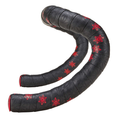 Ruban de cintre Supacaz Super Sticky Kush Galaxy noir/rouge + bouchons