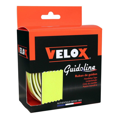 Ruban de guidon vélo Velox Grip Maxi confort 3,5mm jaune fluo