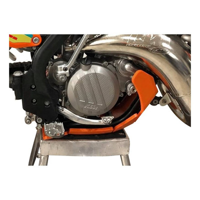 Sabot moteur AXP Enduro Xtrem plastique 8 mm orange KTM EXC 150 20-21