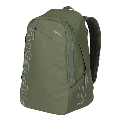 Sac à dos Basil Flex Backpack vert forêt 17L avec fixation Hook-on porte bagage
