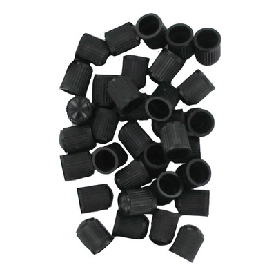 Sachet de 100 bouchons de valve plastique noir