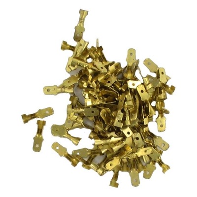 Sachet de 100 cosses mâles en laiton 2.8x1